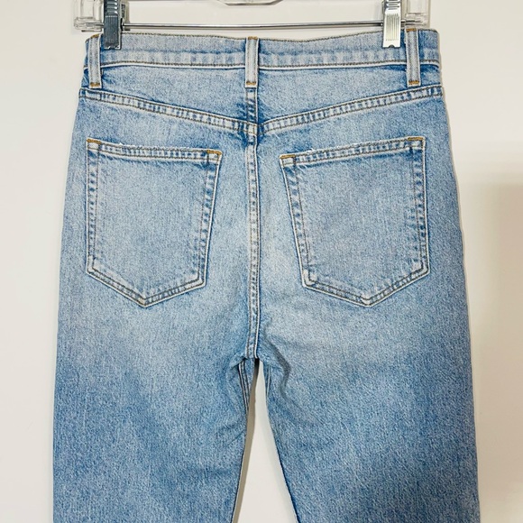 Reformation Liza High Rise Straight Crop Jeans In Montego Wash Size 26 - Picture 7 of 16